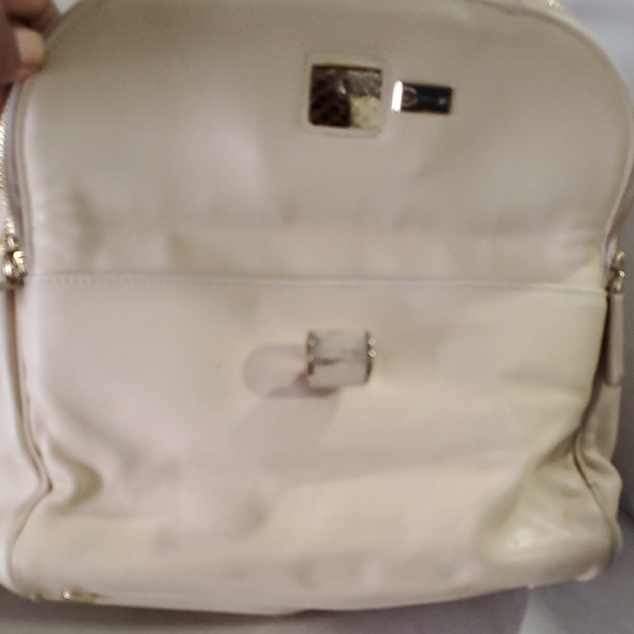 Jimmy Choo Chic Beige and Brown Women's Satchel - Picture 8 of 15